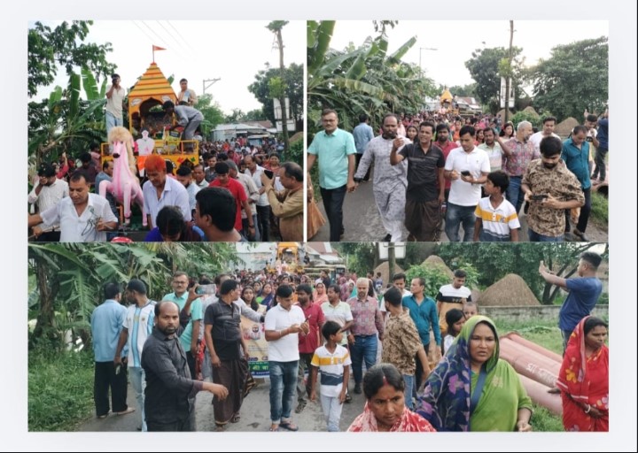 ভক্তদের জয়ধ্বনি আর রথের দড়ি টেনে শুরু হলো জগন্নাথের রথযাত্রা