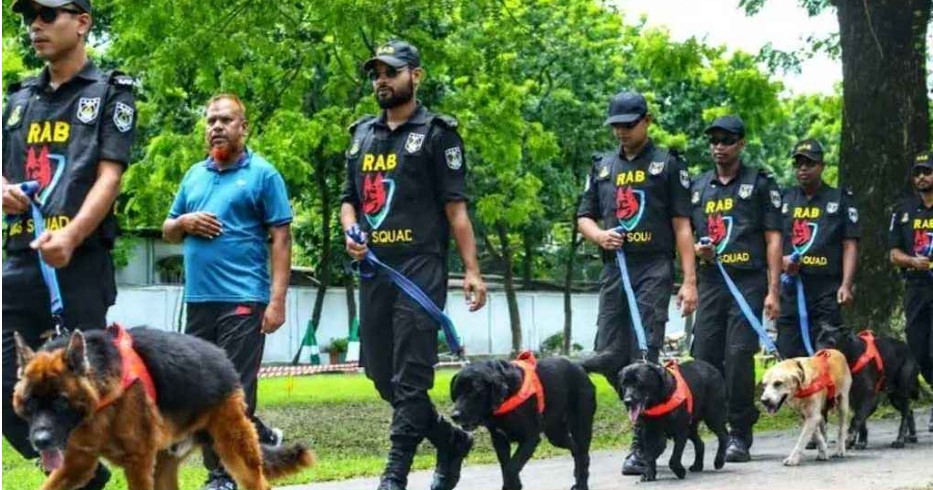 র‌্যাবের ডগ স্কোয়াডের ৮ কুকুর নিলামে বিক্রি   