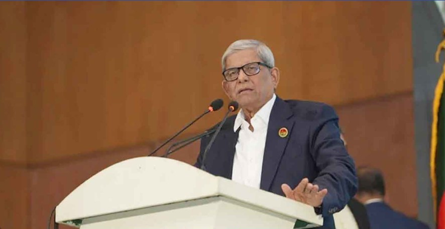 বক্তব্য রাখছেন মির্জা ফখরুল ইসলাম আলমগীর। পুরোনো ছবি