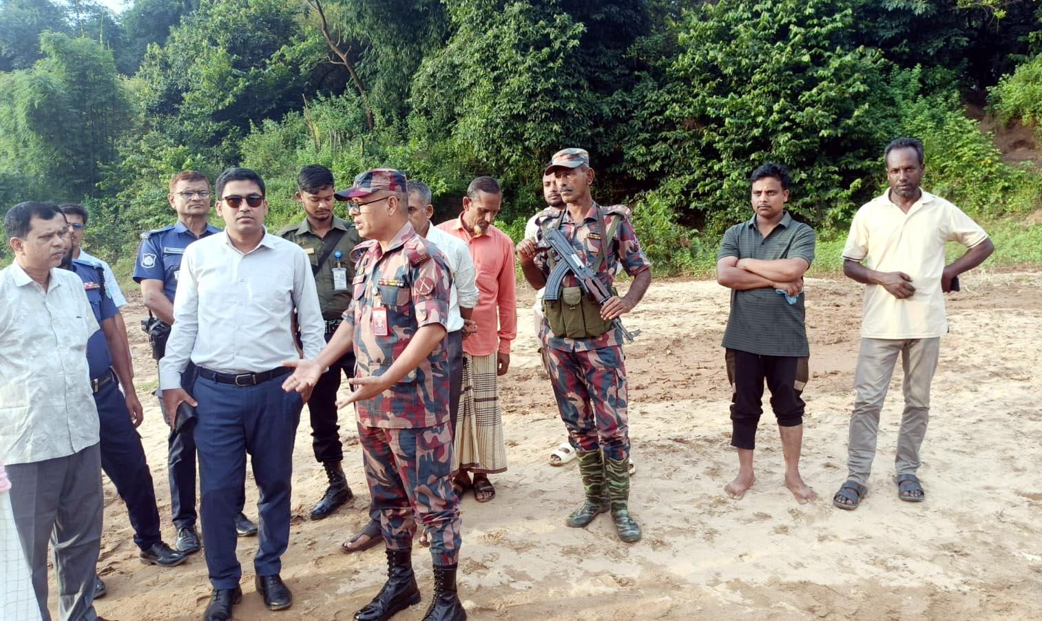 জৈন্তাপুর সারী ৩ বালু মহালে অবৈধভাবে বালু উত্তোলনের প্রমান মেলেনি, সরেজমিন পরিদর্শনে উপজেলা প্রশাসন